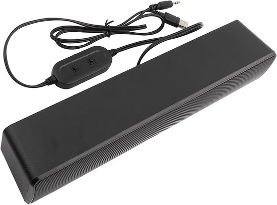 Compacte USB Soundbar met Stereo Geluid voor TV, PC en Laptop van Merkloos