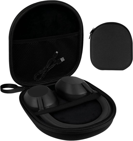 Compatibel met JBL Tune 510BT/520BT/670NC Live 460NC, met Sony WH-CH520/510, Draagbare reis-etui voor draadloze On-Ear-hoofdtelefoons, Hoofdtelefoonhoes Over-Ear (Zwart)