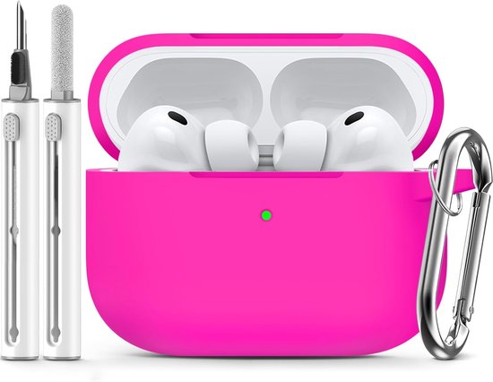Compatible with AirPods Pro 3 Case - Rose-A | Silicone Protective Case Cover for Apple Air Pod Pro 3rd (2025), Unisex Design, with Cleaning Kit