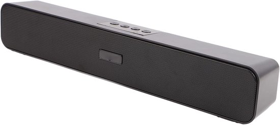 Computer Soundbar - Draadloze Luidspreker - Home Theater Geluid - 360 Graden Surround - 1200mAh Batterij - Zwart
