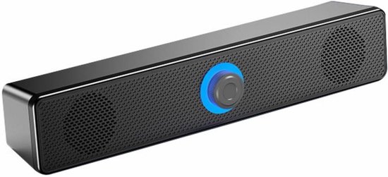 Computer Soundbar - Luidspreker Audiobar - Muziek Luisteren - Zwaar Bas Geluid - 30 cm - Zwart