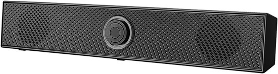 Computer Soundbar - PC Speaker - Muziek Streamen - Bluetooth 5.0 Connectie - Mini Formaat - Zwart
