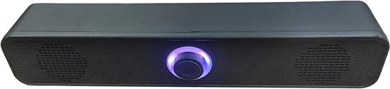 Computer Soundbar - Stereo Luidspreker - Bureau Geluid - Verbeterde Bas - 32 x 6 x 6.5 cm - Zwart