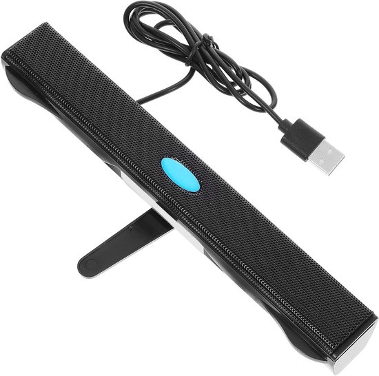 Computer Soundbar - USB Speaker Strip - Muziek Luisteren - 360 Graden Geluid - 20 cm - Zwart