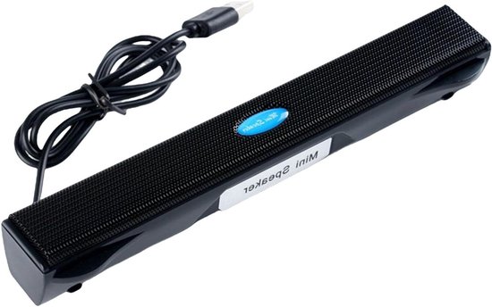 Computer Speaker - Sound Bar - Muziek Luisteren - USB Aangedreven - 1.0 Count - Zwart