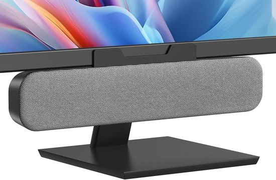 Computer Speakers - Mini Soundbar - Audio Verbeteren - Clip-on Scherm Ontwerp - 7 Centimeter - Grijs