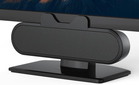 Computerluidspreker - Soundbar Desktop - Audio Verbeteren - Monitor Bevestiging - 1.5 Meter Kabel - Zwart
