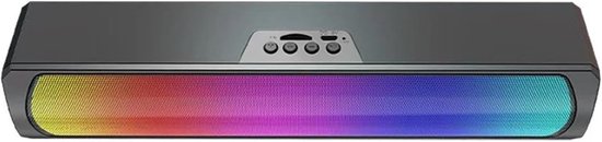 Computerluidspreker - Soundbar PC Luidspreker - Gaming en Film - RGB Verlichting Bluetooth 5.0 - 28cm Breed van Merkloos