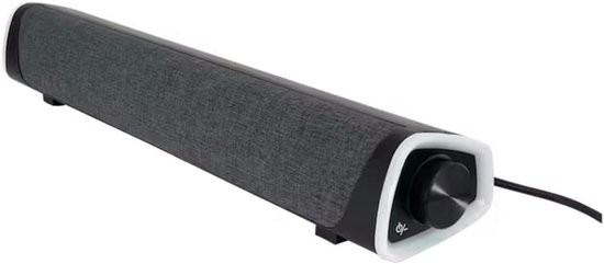 Computerluidspreker - Stereo Soundbar - Gaming Audio - RGB Verlichting - 42 cm breed - Zwart
