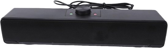 Computerluidsprekers - PC Soundbar - Gaming en Muziek - Dynamische RGB-verlichting - 32 cm - Zwart