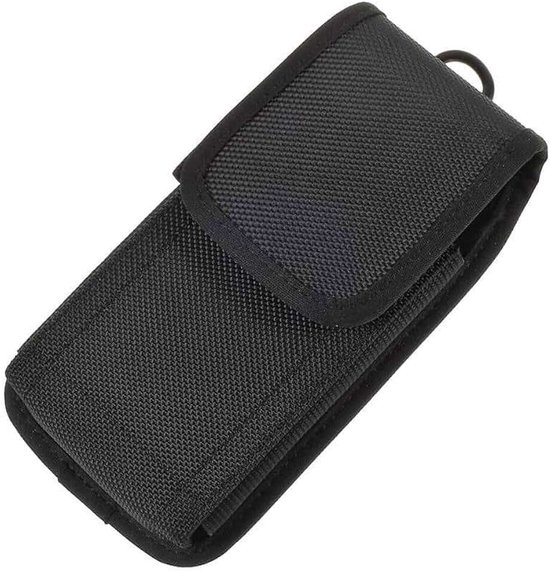 Cover Belt in Nylon with Two Belt Loops Vertical and Horizontal voor Tecno POP-5 (2021) - Black