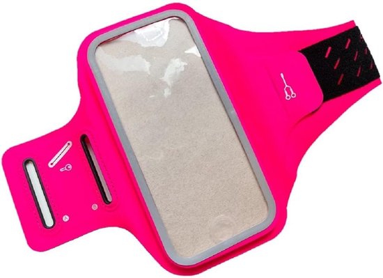 Cover Chinlon-Lycra Ultra-dunne Armband Sport Wandelen Fitness Fietsen Gym voor BLU Studio X12 (2021) - Roze