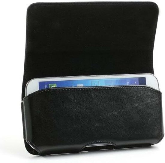 Cover Executive Horizontal and Clip Metal voor WIKO SUNNY 5 (2020) - Black