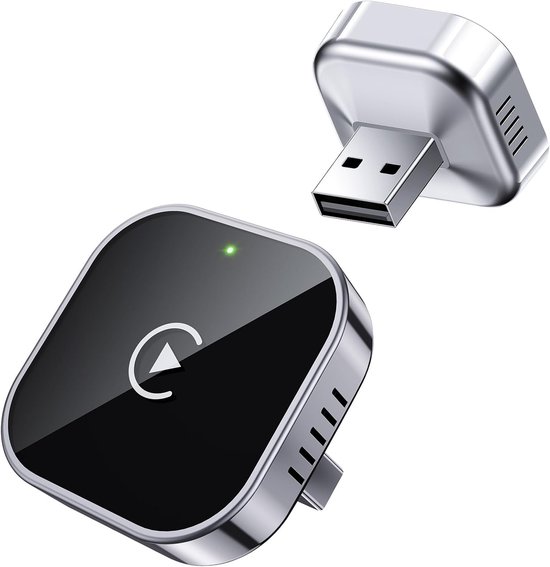 CP204 Serie - Draadloze CarPlay Adapter - Android Auto Compatibel - Plug & Play - Automatische Herverbinding - Lage Latentie - Universele Auto Adapter - Bluetooth 5.3 - Dual-Band WiFi - Voice Control van Carpuride