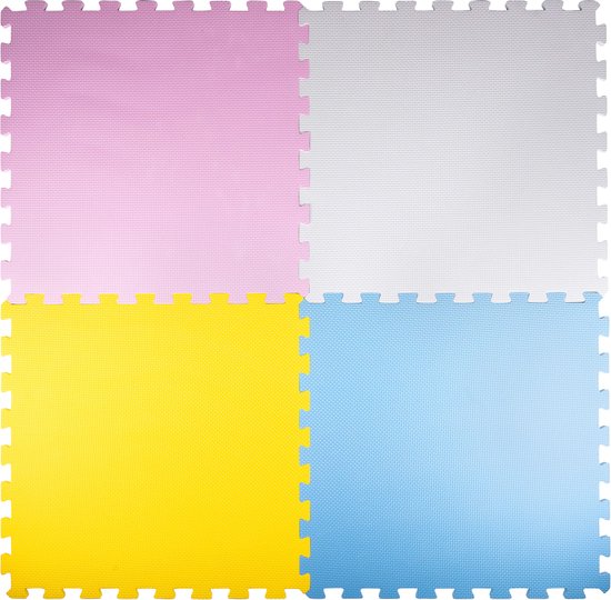 Creative Kids - Kinder Puzzel Speelgoed Mat - 4 stuks Speelmat - Zachte kleuren van Creative