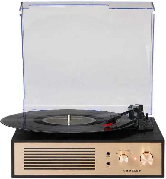 Crosley Miles platenspeler - Zwart - Bluetooth in/uit