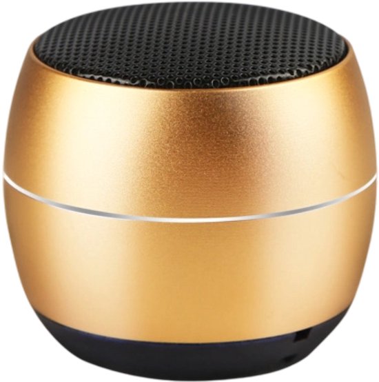 Crrynuo - Bluetooth Speaker - Draadloze Speaker - Draagbare Bluetooth Speaker - 1 Stuk - TWS Stereo - Goud van Merkloos