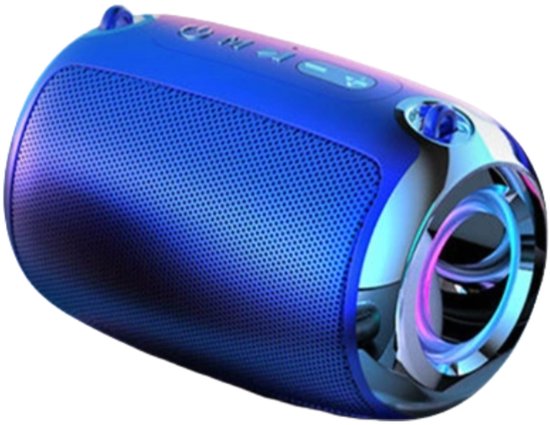 Crrynuo - Bluetooth Speaker - Smart AI Speaker - Draadloze Speaker - 11*8cm - 1 Stuk - Diepe Bas - Inggebouwde Batterij - Blauw van Crrynuo
