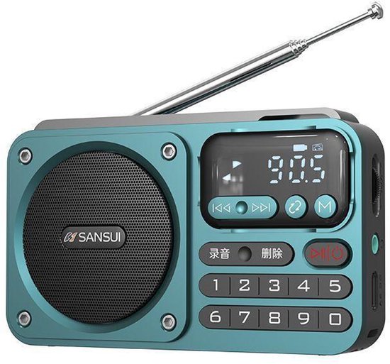 Crrynuo - F22 Bluetooth-Luidspreker - FM-Radio - Draagbaar - Blauw - Multifunctionele Kaart - USB - Externe Opname​ van Merkloos