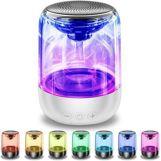 Crrynuo Luidsprekers - Bluetooth speaker - draadloze - USB - Wit van Merkloos