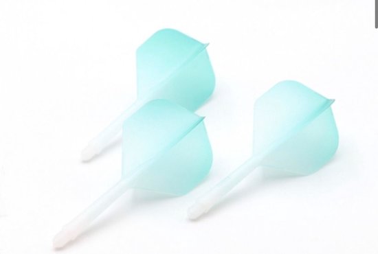 Cuesoul - Tero Flight System AK5 Rost Standaard - Gradient Light Green - Dart Flights van Cuesoul
