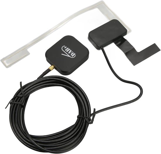 DAB+ Radio Ontvanger Adapter Box met FM Transmissie en Antenne voor Auto van Merkloos