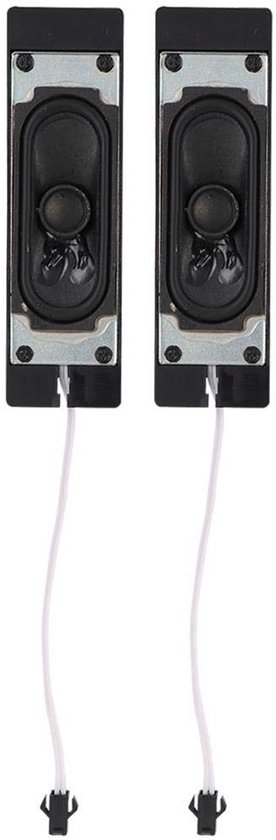 Dailygoods - 2 Luidsprekers 8 Ohm - Subwoofer voor TV - Helder Geluid - Zwart - Vervangende Luidsprekers - Geschikt voor LCD en Reclame