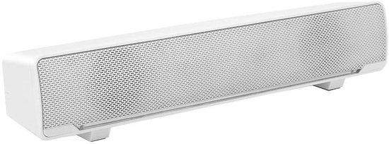 Dailygoods - Cosensi - Dailygoods - Dailygoody - USB Soundbar Speaker - Stereo Geluid - Slank en Krachtig - Wit - Bass Surround Soundbox - Geschikt voor PC, Laptop, TV, Smartphone