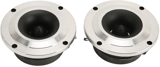 Dailygoods - Dailygoody - Auto Tweeter Luidspreker - Hoge Gevoeligheid - Aluminiumlegering - Zilver - Stereo Surround - Vervanging voor Auto Geluidssystemen - 2 Stu