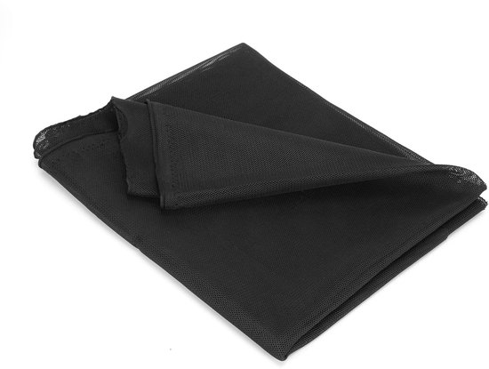 Dailygoods - Dailygoody - Luidsprekergrilldoek - Waterdichte Bescherming - Ademend Materiaal - 140x120cm - Mesh Doek - Geschikt voor Grote Luidsprekers - Zwart