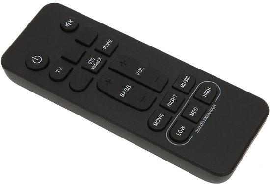 Dailygoods - Dailygoody - Soundbar-afstandsbediening - Vervanging - Infrarood technologie - Compact formaat - Batterij aangedreven - Geschikt voor diverse soundbar...