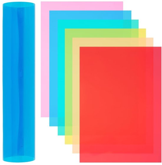 Dailygoods - Set van 24 Flexibele PVC Platen in 6 Kleuren voor Knutselen