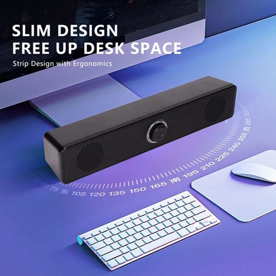 Dailygoody - USB-desktopluidspreker - Bedrade Computerluidspreker