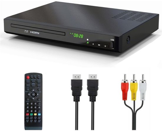 DailySupplies® DVD Speler met HDMI - Blu Ray Spelers - Externe DVVD Speler - Zwart
