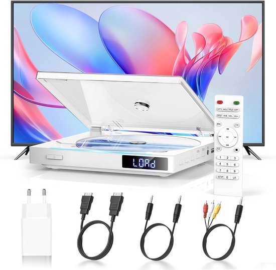 DailySupplies® DVD Speler met HDMI - Externe DVVD Speler - Wit
