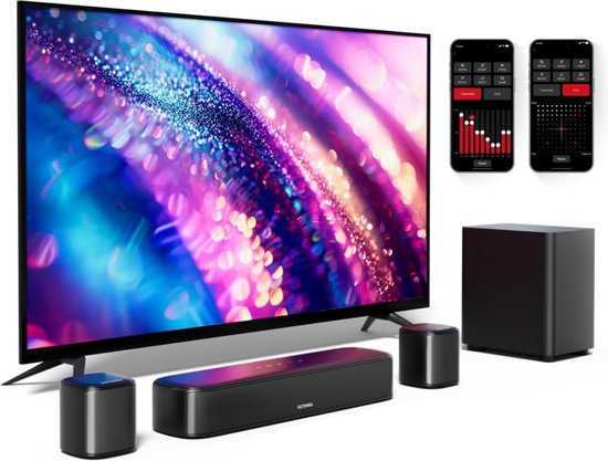 DailySupplies® Surround set Home Cinema - Speakers - Thuisbioscoop Set - Draadloos - Bluetooth - Zwart van Merkloos