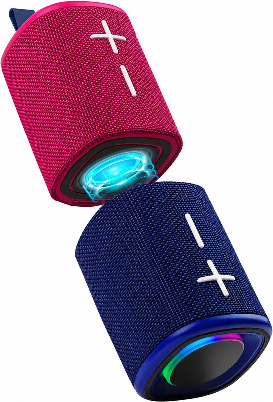 Daity 1 stuk - 2-in-1 magnetische Bluetooth-luidspreker met splitfunctie, kleurblokkerend, waterdicht, draagbaar en draadloos, 20W luid stereogeluid, Bluetooth V5.3, 24 uur speeltijd, echte draadloze stereo voor thuis en buiten