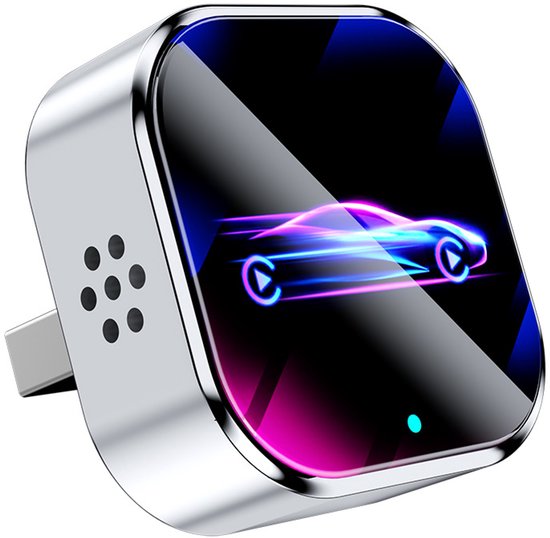 Daity 1 stuk - Draadloze CarPlay-adapter - van bedraad naar draadloos - ondersteunt CarPlay en Android Auto - geschikt voor kleine apparaten zoals de iPhone Mini - USB/Type-C-interface, plug-and-play - compatibel met iOS en Android 10 en hoger. van Merkloos