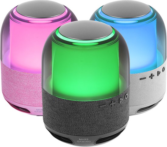 Dankzij de draagbare Bluetooth®-luidsprekers Mars Gaming MSFLOW Zwart 15 W 4 W