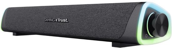 DD Soundbar Pc - Bekabelde en Draadloze Pc -Luidspreker - USB Mini Soundbar - met RGB-Verlichting - 8x42x7cm - Zwart van Merkloos