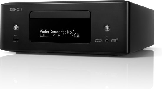 Denon CEOL N-12 DAB+ Alles-in-een-Hifisysteem met CD-speler, DAB/FM-radio, HDMI ARC, HEOS® Built-in streaming en Inclusief Speakers- Zwart van Denon