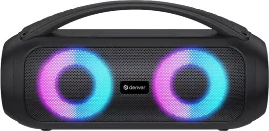 Denver Bluetooth Speaker Draadloos - Lichteffecten - Muziek box - AUX - TWS Pairing - BTG618 van Merkloos