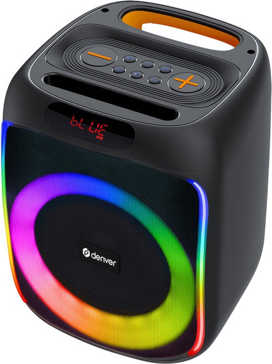 Denver Bluetooth Speaker Party Box - Discolichten - Partybox - Incl. Afstandsbediening - Microfoon Aansluiting - BPS165 van Denver