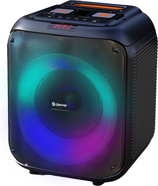 Denver Bluetooth Speaker Party Box - Discolichten - Partybox - Incl. Afstandsbediening - Microfoon Aansluiting - BPS250 van Denver