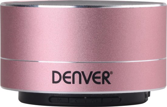 Denver BTS-32 Roze - Draadloze Bluetooth Speaker van Denver