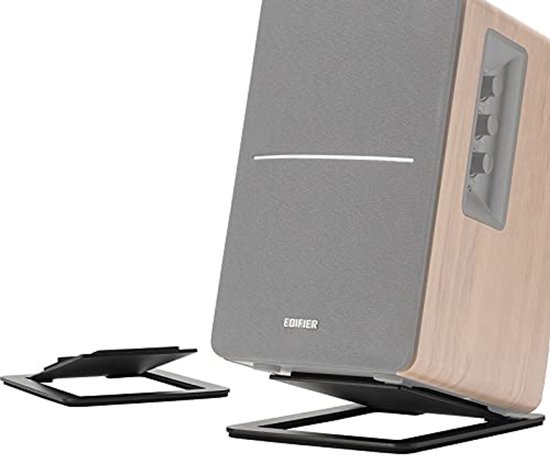 Desktop luidsprekerstands met 15 graden kanteling - zwart van Merkloos