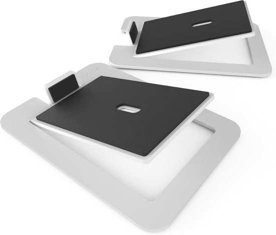 Desktop luidsprekerstands voor grote luidsprekers - 2-pack wit - verhoogt geluidservaring - ShopVlot