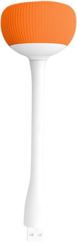 Desktop Soundbar - Computerluidsprekers - Studie en vergaderingen - Buigbare kabel - 8 x 6 x 8 cm - Oranje
