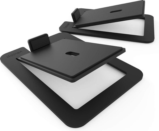 Desktop Speaker Stands for Large Speakers - Set of 2 (Black) - Kanto S6 speaker stands for table monitor van Kanto