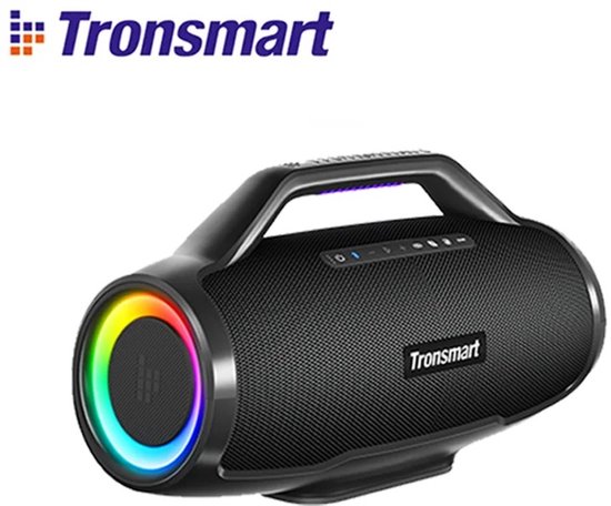 DeXem - mobile speaker - partybox - bluetooth speaker - Tronsmart Bang Max luidspreker Bluetooth-luidspreker met 130 W - 3-weg geluidssysteem - Sync Up 100+ luidsprekers - APP-bediening - gitaar-/microfooningang van Merkloos